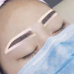 眉毛塑形工具微刀片DIY眼睛眉毛指南塑形硅胶辅助贴纸硅胶眉毛塑形胶带