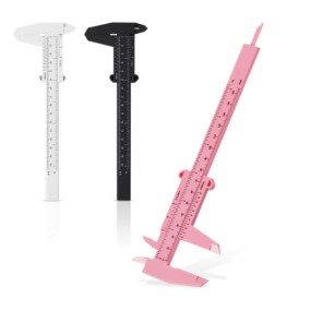 Permanent Makeup Accessories Microblading Eyebrow Measuring Tools Plastic Vernier Caliper Ruler Eyebrow Ruler Stencils