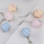 Color Changing Bead Crown Mermaid Ball Beads Flower DIY Phone Keychain Pen Necklace Accessories