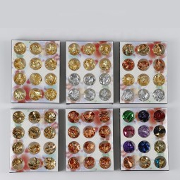 批发指甲彩色金箔片指甲艺术设计铝箔白金指甲魅力