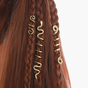Wholesale Viking Snake Alloy Hair Charms Braids Accessories Hair Jewelry for Dreadlocks Decoration