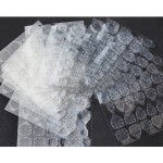批发24支/张双面胶指甲贴纸假指甲胶带透明不可见果冻胶贴纸供应商