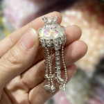 Lxxury Rhinestone Crown Opal Beads for Pen DIY Beads With Diamond Chain Phone Jewelry Making Accessories