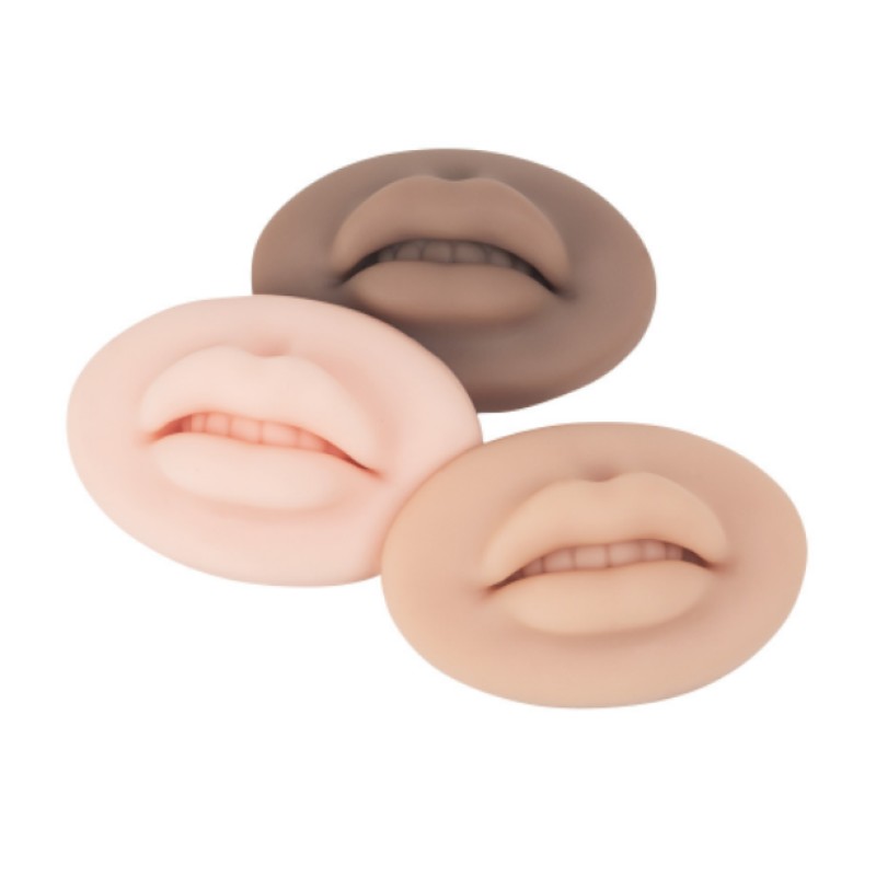 3D Permanent Makeup Tattoo Microblading Lips Silicone Practice Skin for Lip Reusable Box Package