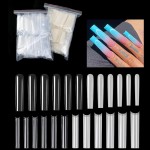 批发Xxxl 504pcs/袋加长芭蕾舞者假指甲全覆盖法国长方形假指甲提示供应商