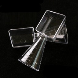 热卖2合1化妆工具透明量杯和勺子液体量杯面膜粉勺