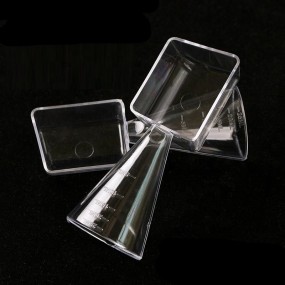 Hot Sale 2 in 1 Makeup Tool Transparent Measuring Cup and Spoon Liquid Measuring Cup Facial Mask Powder Spoon