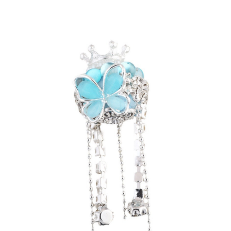 Butterfly Crown With Rhinestone Chain Ball Beads for Pen DIY Phone Necklace Keychain Accessories