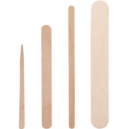 批发木蜡棒木制涂抹器蜡面棒奶油压舌板脱毛工具眉毛棒