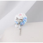 Glow-in-the-Dark Acrylic Straight Hole Ball Beads With Pendant Flower Bead for Pen DIY Phone Jewelry Accessories