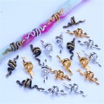 New Alloy Snake Alloy Hair Charms Braids Accessories Hair Jewelry for Dreadlocks Decoration