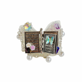 Pagable Bible Book Butterfly Charm Handmade Rhinestone Beads for Pen DIY Beads Phone Chain Pendant Jewelry Making
