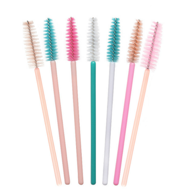Disposable 50pcs Per Pack Lash Spoolie Mascara Wand Tubes Eyelash Cleaning Brushes Eyelash Brush Lash Applicator