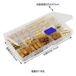 新的124pcs编织头发戒指首饰编织头发脏辫首饰发珠编织配件
