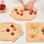 Cutting Board Manufacturer - Double Side Apple Shaped Wood Chopping Board
