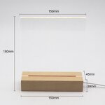 LED Night Light Manufacturer - DIY 3D Light with Wood Stand Erasable Acrylic Board