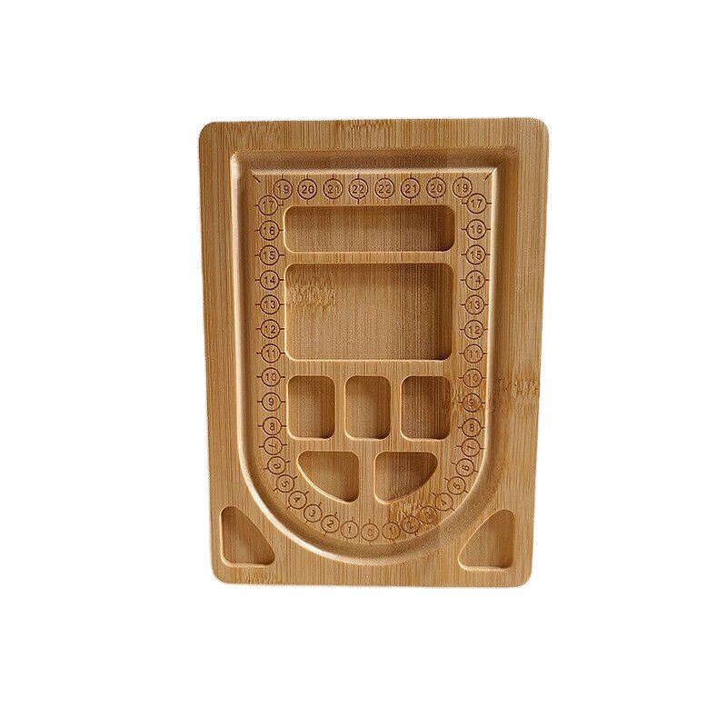 Beading Tray Manufacturer - High Quality Polished Bamboo Wood Jewelry Making Tray
