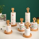Paper Towel Holder Manufacturer - Modern Wooden Vertical Free Standing Tissue Rack