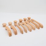 Cabinet Knob Manufacturer - Simple Style Long Wooden Door Drawer Pull Handle