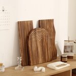 Serving Tray Manufacturer - Custom Japandi Style Beech Wood Water Ripple Tray