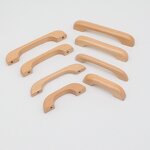 Cabinet Knob Manufacturer - Simple Style Long Wooden Door Drawer Pull Handle