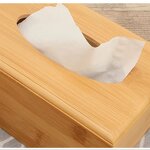 Tissue Box Holder Manufacturer - Eco-Friendly Unfinished Bamboo Wood Storage Box