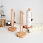 Paper Towel Holder Manufacturer - Wooden Eco-Friendly Rotating Free Standing Stand