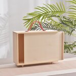 Jewelry Box Manufacturer - Portable Clear Wooden Wedding Treasure Chest Favor Box