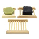 Soap Dish Manufacturer - Modern Wooden Bamboo Rectangle Shower Storage Tray