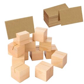 Table Card Holder Manufacturer - Custom Unfinished Pine Wood Business Card Stand