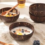 Coconut Bowl Set Manufacturer - Eco-Friendly Handcrafted Polished Coconut Bowl Set