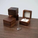 Jewelry Box Manufacturer - Small Unpainted Travel Wedding Ring Pine Wooden Box