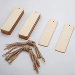 Wood Bookmark Manufacturer - Wholesale Custom Unfinished Hanging Tag Tassel
