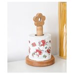 Paper Holder Manufacturer - Modern Wooden Stick on Weighted Bottom Non Slip