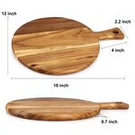 Cutting Board Manufacturer - Unfinished Wholesale Mini Acacia Wood Board with Handle