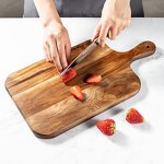 Cutting Board Manufacturer - Unfinished Wholesale Mini Acacia Wood Board with Handle