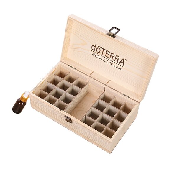 Essential Oil Box Manufacturer - Custom Pine Wood Eco-Friendly Perfume Storage Box