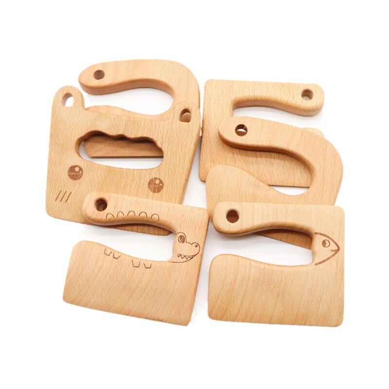 Wooden Toy Knife Manufacturer - 2023 Popular Montessori Knife for Kids Kitchen