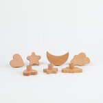 Cabinet Knob Manufacturer - Simple Style Long Wooden Door Drawer Pull Handle