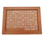 Piggy Bank Manufacturer - Wooden Hand-made Square Savings Goal Counter Money Box