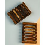 Soap Dish Manufacturer - Modern Wooden Bamboo Rectangle Shower Storage Tray
