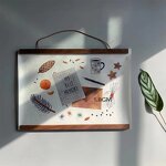 Poster Hanger Manufacturer - Popular Solid Wooden Magnetic A1 Round Wall Hanger