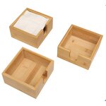 Tissue Box Holder Manufacturer - Custom Unfinished Laser Cut Bamboo Wood Box