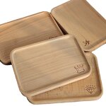 Serving Tray Manufacturer - OEM Wholesale Natural Wooden Platter with Handles