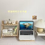Display Stand Manufacturer - Foldable Wooden Ladder Portable Desktop Shelf Holder