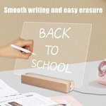 LED Night Light Manufacturer - DIY 3D Light with Wood Stand Erasable Acrylic Board
