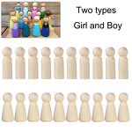 Peg Dolls Manufacturer - Wholesale Unfinished Natural Wooden Painted Girl Dolls