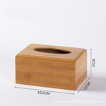 Tissue Box Holder Manufacturer - Eco-Friendly Unfinished Bamboo Wood Storage Box