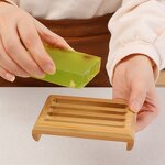 Soap Holder Manufacturer - Eco-Friendly Round Wood Faucet Rack Bathroom Accessory