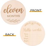 Baby Milestone Cards Manufacturer - Wholesale Custom Print Hello World Wood Cards